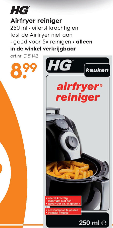 HG   friteusereiniger folder aanbieding bij  Blokker - details