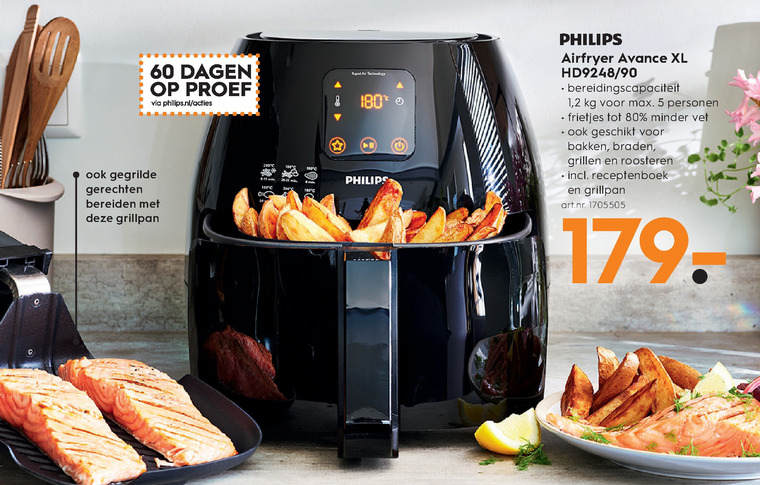 Philips   friteuse folder aanbieding bij  Blokker - details