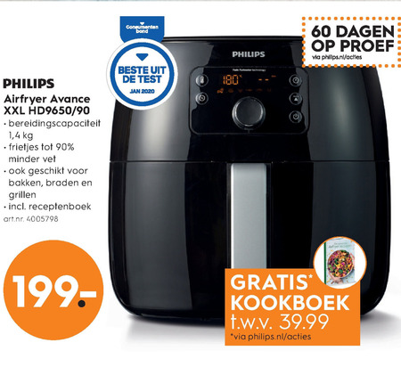 Philips friteuse folder aanbieding Blokker - details