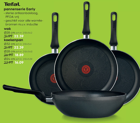 Tefal   koekenpan, wokpan folder aanbieding bij  Blokker - details