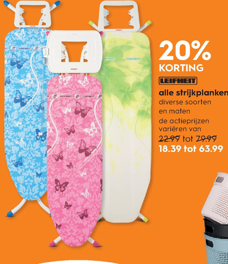 Leifheit   strijkplank folder aanbieding bij  Blokker - details