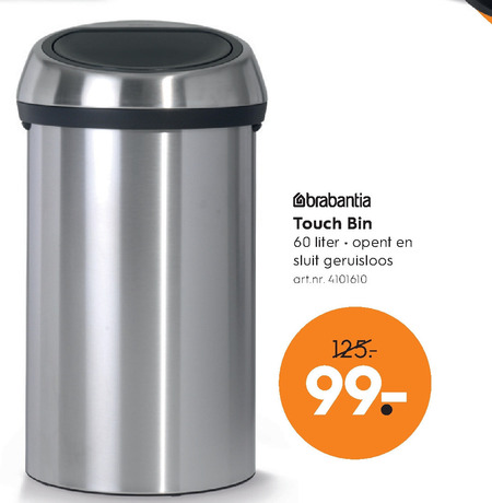 Brabantia   afvalemmer folder aanbieding bij  Blokker - details