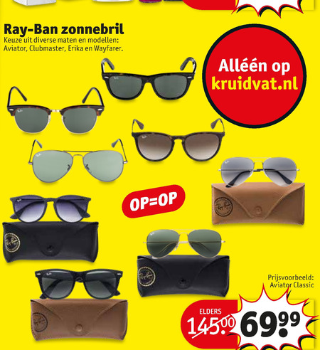 aanbieding zonnebrillen