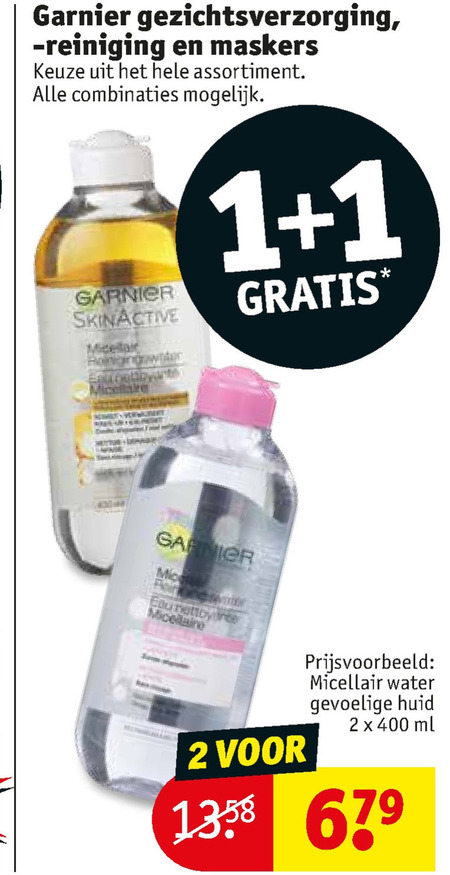 Garnier Skin Active   dagcreme, gezichtsreiniging folder aanbieding bij  Kruidvat - details