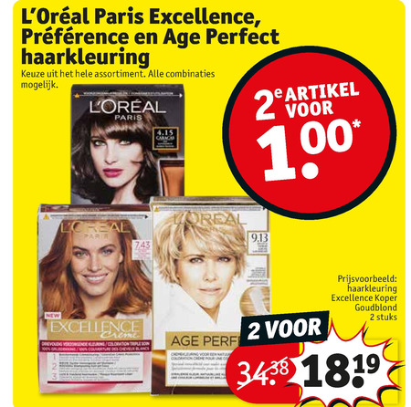 Age Perfect   haarkleuring folder aanbieding bij  Kruidvat - details