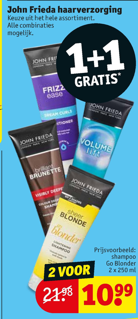 John Frieda   shampoo, haarverzorging folder aanbieding bij  Kruidvat - details