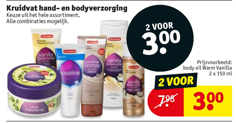 Kruidvat Huismerk   bodylotion, handcreme folder aanbieding bij  Kruidvat - details