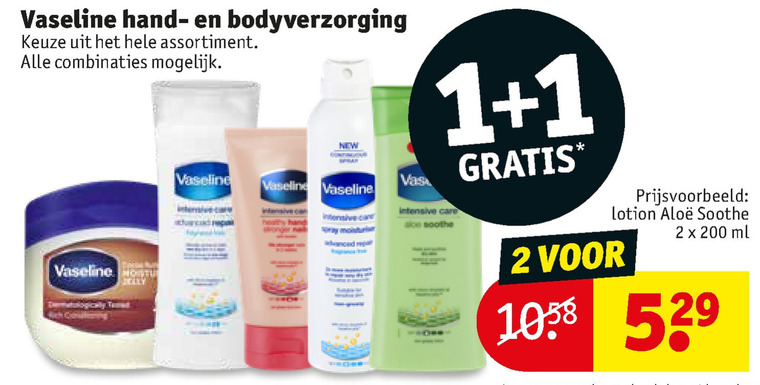 Vaseline   handcreme, bodylotion folder aanbieding bij  Kruidvat - details