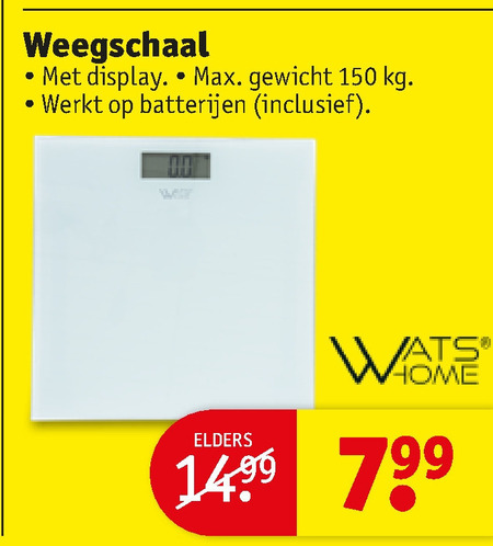 Watshome   weegschaal folder aanbieding bij  Kruidvat - details