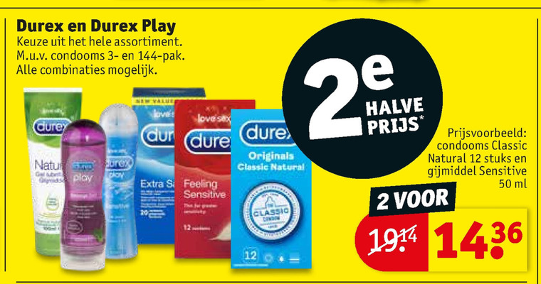 Durex   condooms, glijmiddel folder aanbieding bij  Kruidvat - details