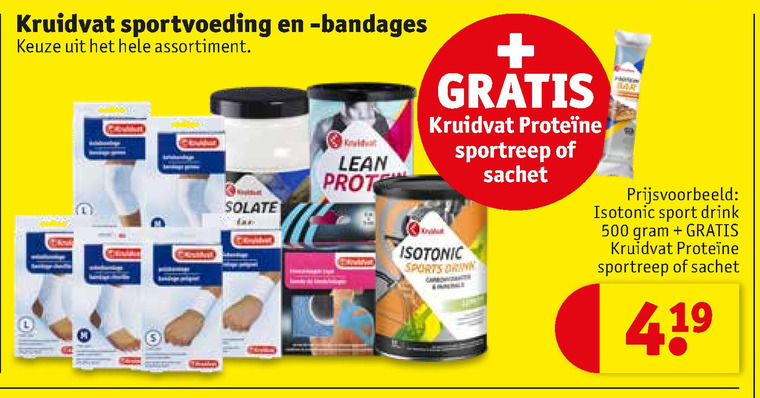 Kruidvat Huismerk   bandage, sportvoeding folder aanbieding bij  Kruidvat - details