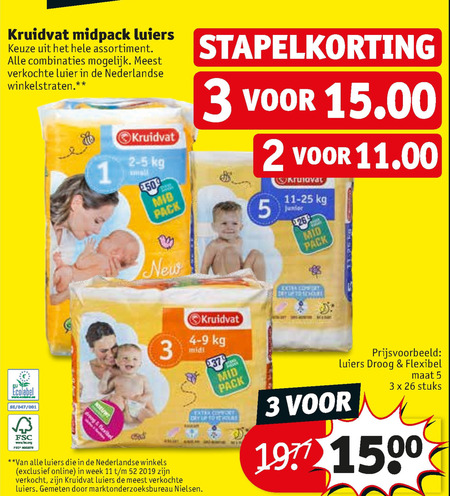 Kruidvat Huismerk   luiers folder aanbieding bij  Kruidvat - details