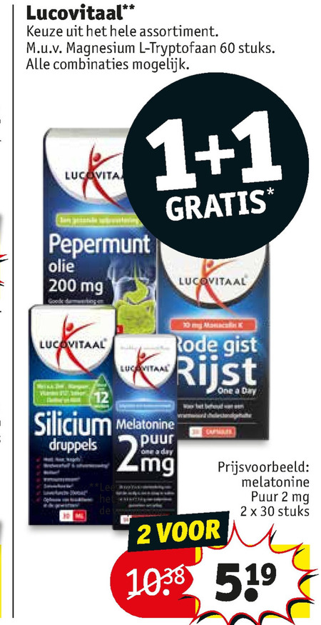 Lucovitaal   voedingssupplement folder aanbieding bij  Kruidvat - details