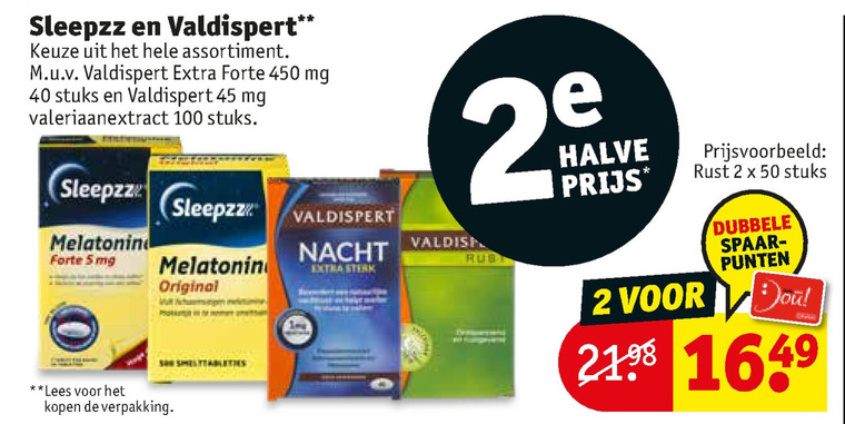 Sleepzz   voedingssupplement folder aanbieding bij  Kruidvat - details