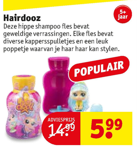 Hairdooz   poppetjes folder aanbieding bij  Kruidvat - details