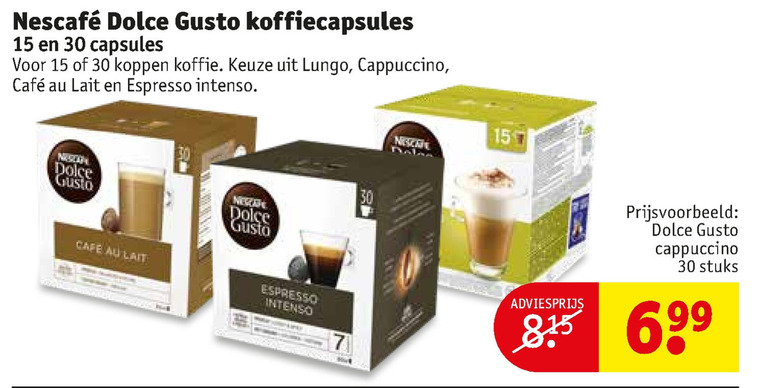 Nescafe   dolce gusto capsules folder aanbieding bij  Kruidvat - details