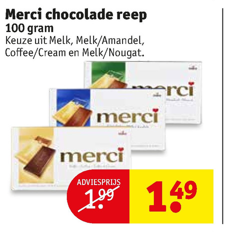 Merci   chocolade folder aanbieding bij  Kruidvat - details