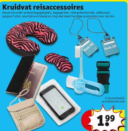 Kruidvat Huismerk   nekkussen, kofferlabel folder aanbieding bij  Kruidvat - details