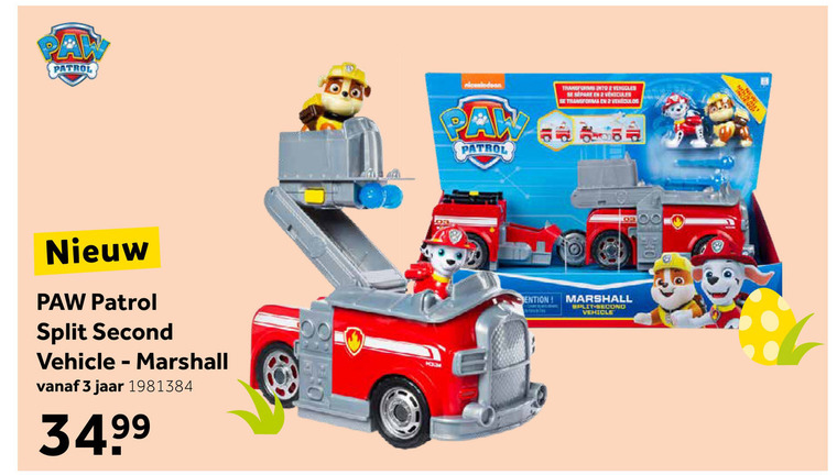 Paw Patrol   aktiefiguur folder aanbieding bij  Intertoys - details