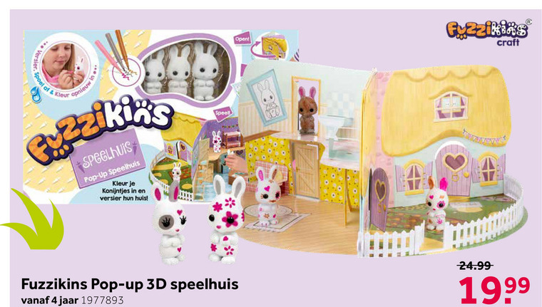 Fuzzikins   poppetjes folder aanbieding bij  Intertoys - details