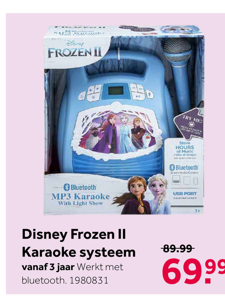 Disney Frozen   speelmicrofoon folder aanbieding bij  Intertoys - details