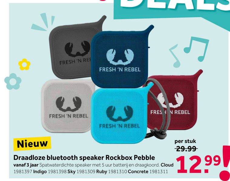 Rockbox   portable speakerset folder aanbieding bij  Intertoys - details