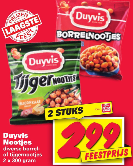 Duyvis   borrelnootjes folder aanbieding bij  Nettorama - details