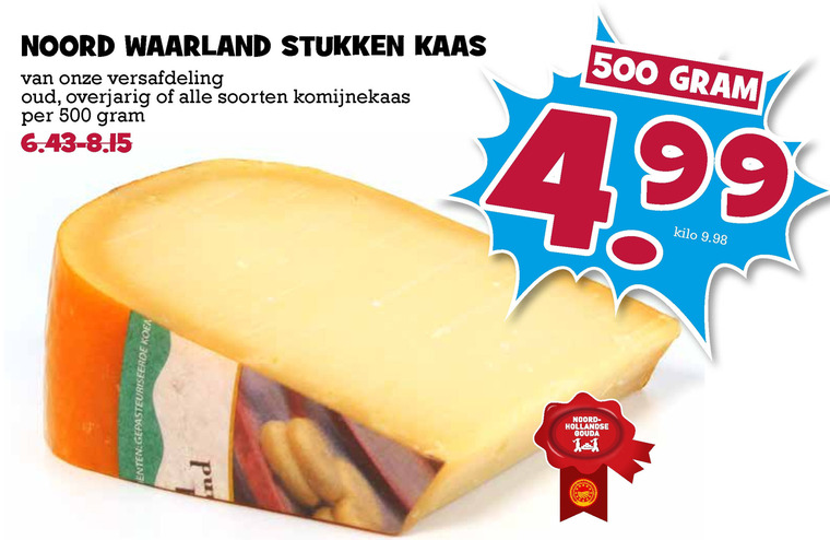 Noord Waarland   kaas folder aanbieding bij  Boons Markt - details