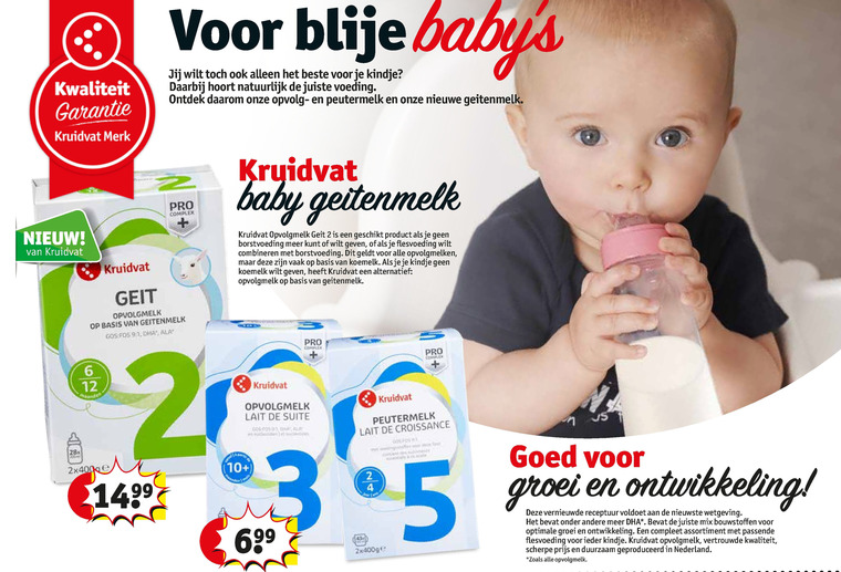 Kruidvat Huismerk   opvolgmelk folder aanbieding bij  Kruidvat - details