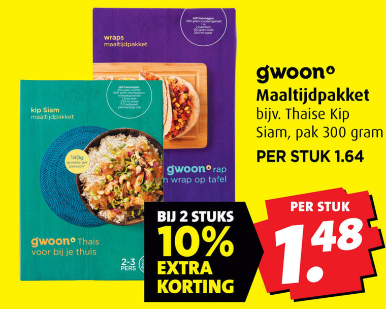 Gwoon   maaltijdmix folder aanbieding bij  Boni - details