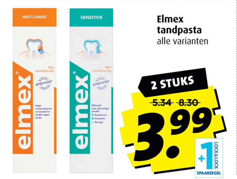 Elmex   tandpasta folder aanbieding bij  Boni - details