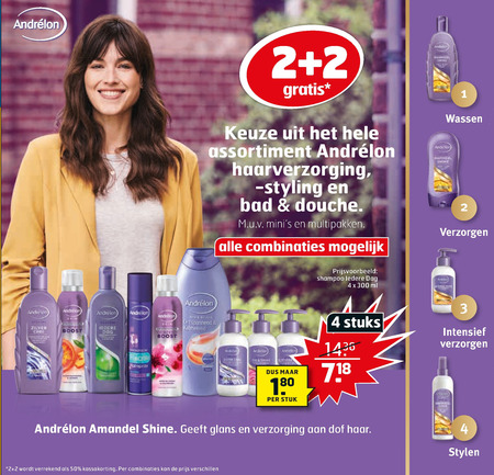 Andrelon   haargel, hairspray folder aanbieding bij  Trekpleister - details