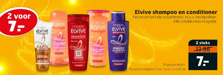 Elvive   conditioner, shampoo folder aanbieding bij  Trekpleister - details