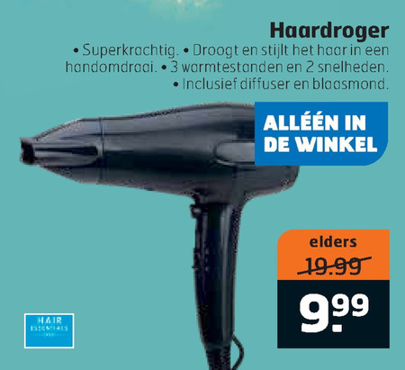 Hair Essentials   fohn folder aanbieding bij  Trekpleister - details