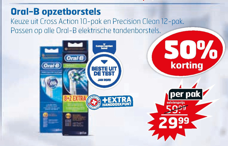 Braun Oral-B   opzetborstel folder aanbieding bij  Trekpleister - details