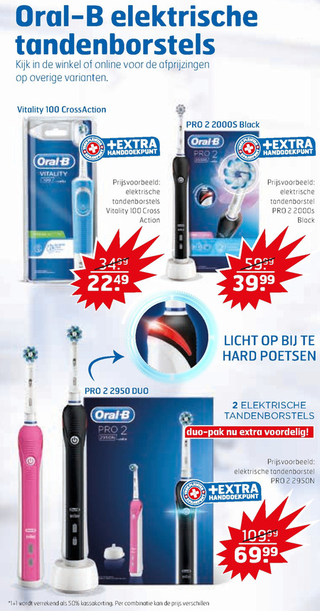 Braun Oral-B   electrische tandenborstel folder aanbieding bij  Trekpleister - details