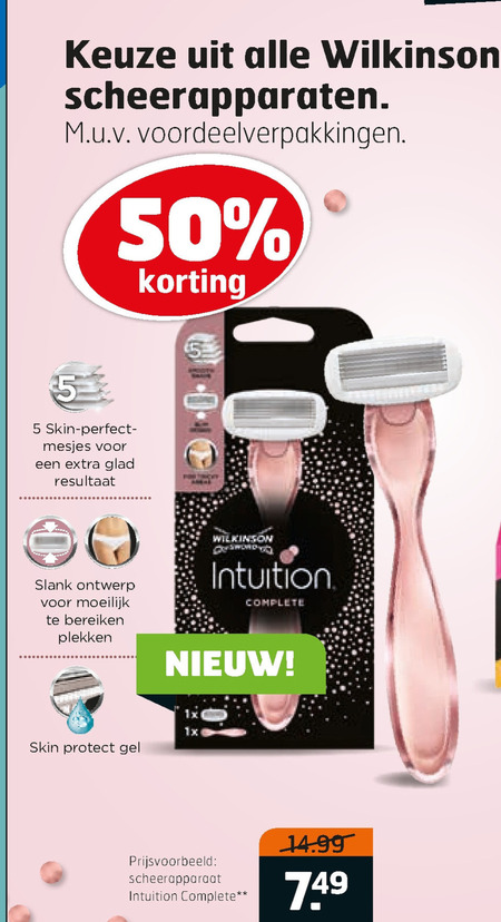 Wilkinson   dames handscheerapparaat folder aanbieding bij  Trekpleister - details