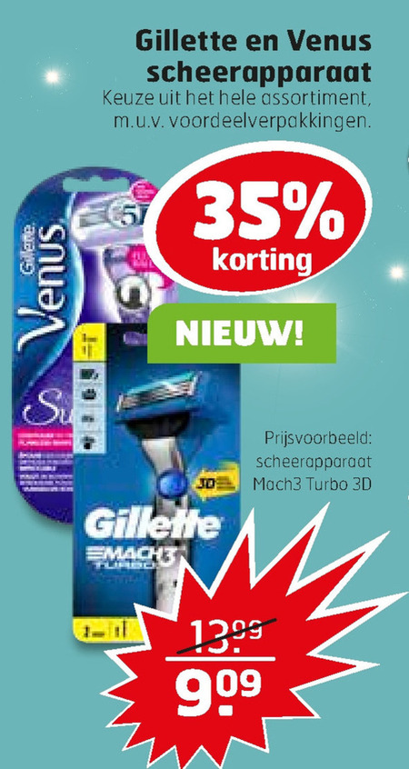 Gillette Venus   dames handscheerapparaat, heren handscheerapparaat folder aanbieding bij  Trekpleister - details