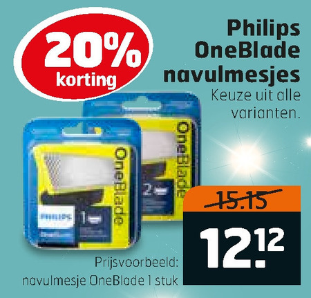 Philips   scheermesjes folder aanbieding bij  Trekpleister - details