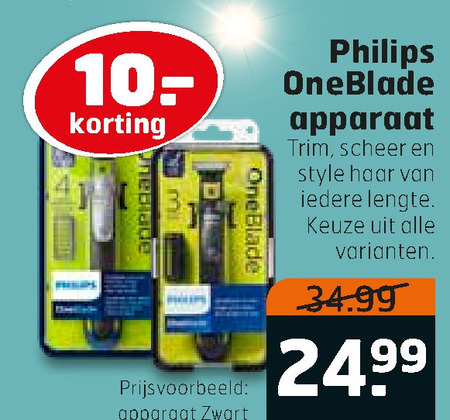 Philips   elektrisch scheerapparaat folder aanbieding bij  Trekpleister - details