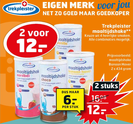 Trekpleister Huismerk   afslankmaaltijd folder aanbieding bij  Trekpleister - details