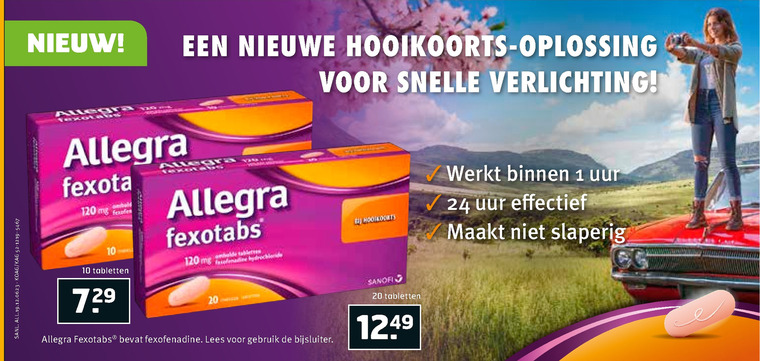 Allegra   huisapotheek folder aanbieding bij  Trekpleister - details