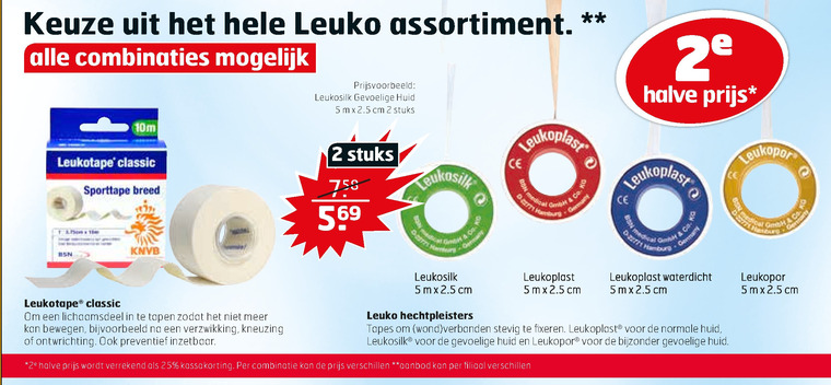 Leukoplast   pleister folder aanbieding bij  Trekpleister - details