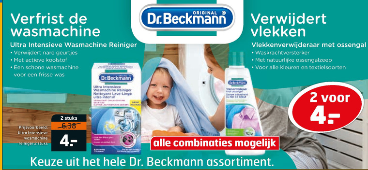 Beckmann   vlekkenverwijderaar folder aanbieding bij  Trekpleister - details