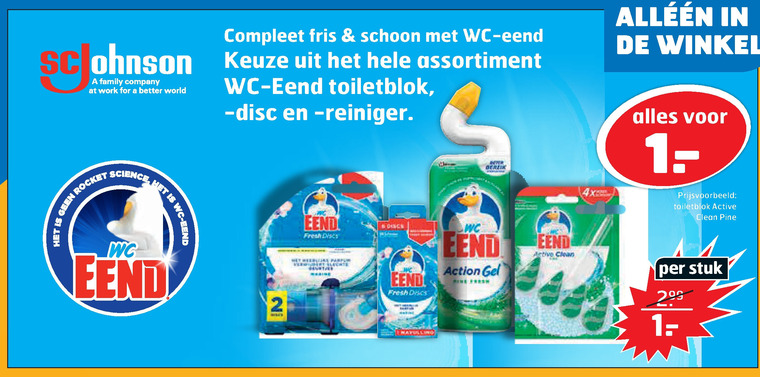 WC Eend   toiletreiniger, toiletblok folder aanbieding bij  Trekpleister - details