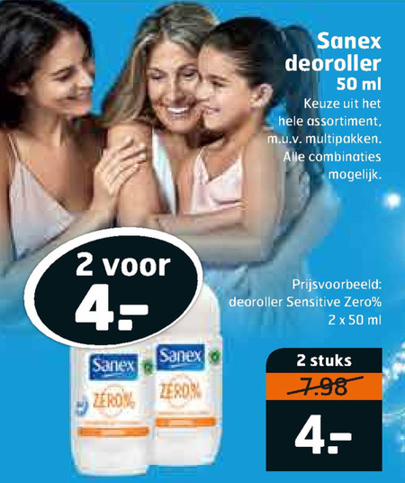 Sanex   deodorant folder aanbieding bij  Trekpleister - details