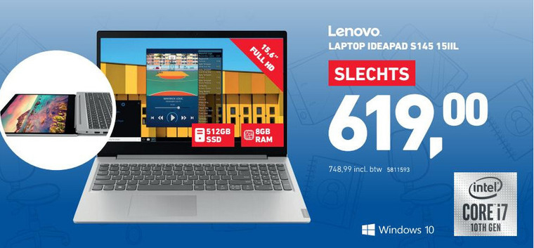 Lenovo   notebook folder aanbieding bij  Office Centre - details