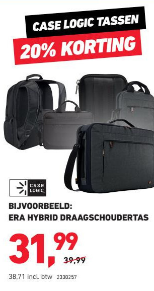 Case Logic   notebook tas, notebook rugtas folder aanbieding bij  Office Centre - details