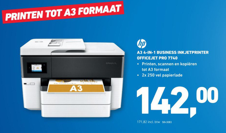 HP   all-in-one printer folder aanbieding bij  Office Centre - details