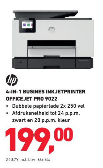 HP   all-in-one printer folder aanbieding bij  Office Centre - details